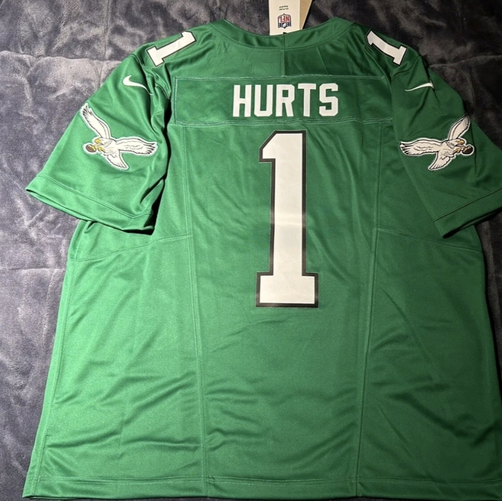 PHILADELPHIA EAGLES JALEN HURTS OR JASON KELCE F.U.S.E JERSEYS
